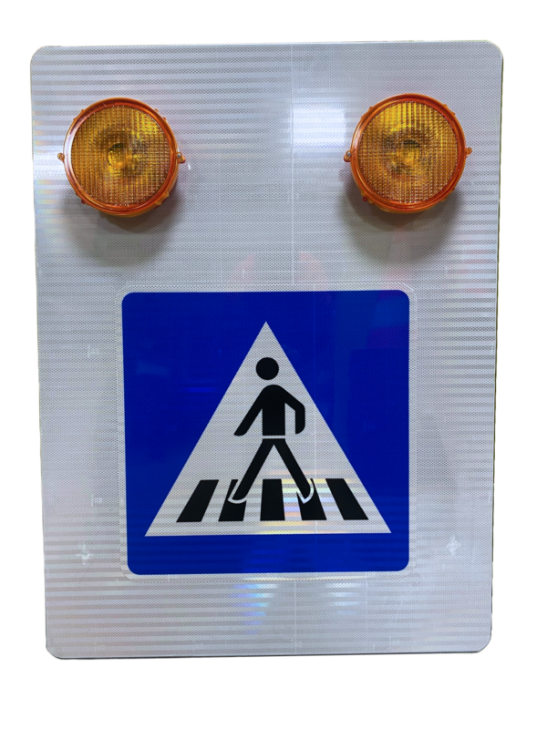 Dopravná značka s dvojblikačom